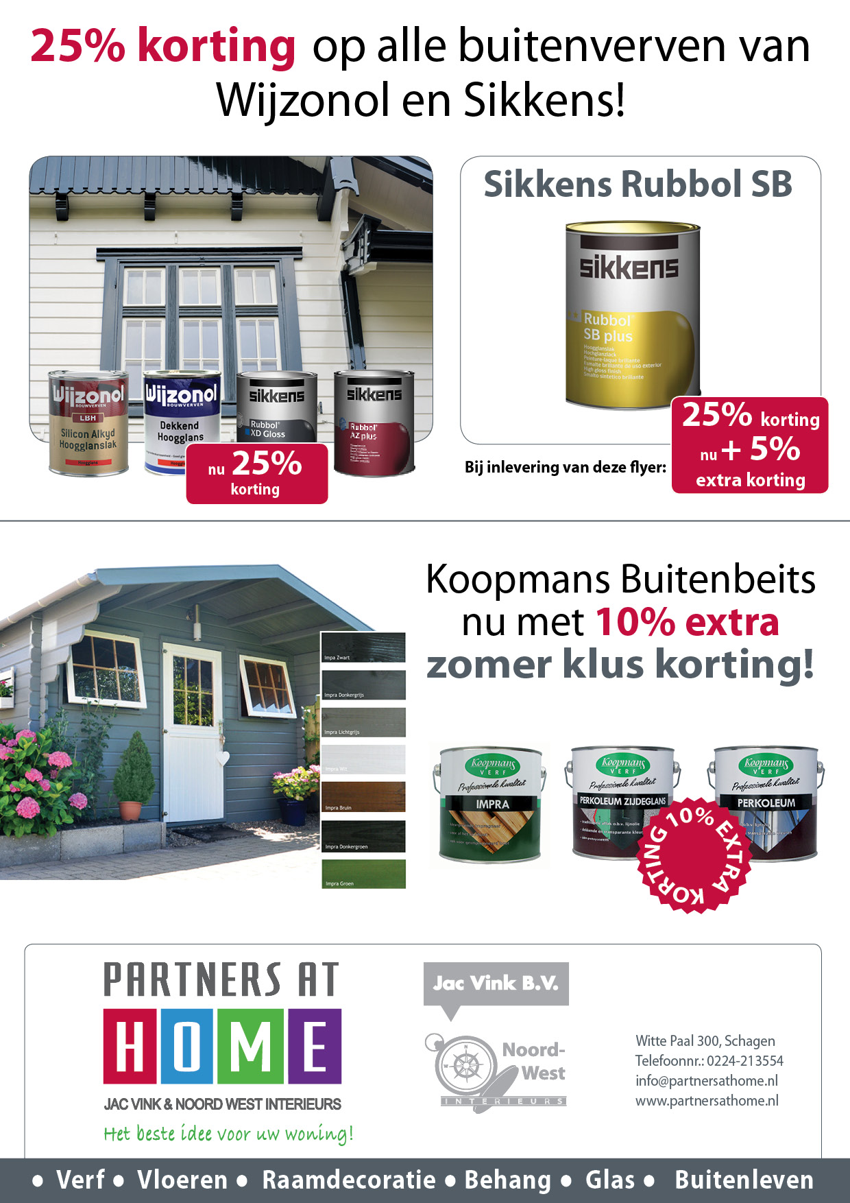 Volop zomer acties bij Partners at Home