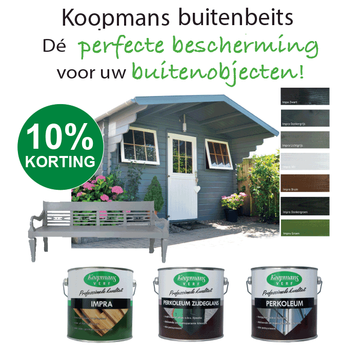 Koopmans beitsen nu met 10% korting