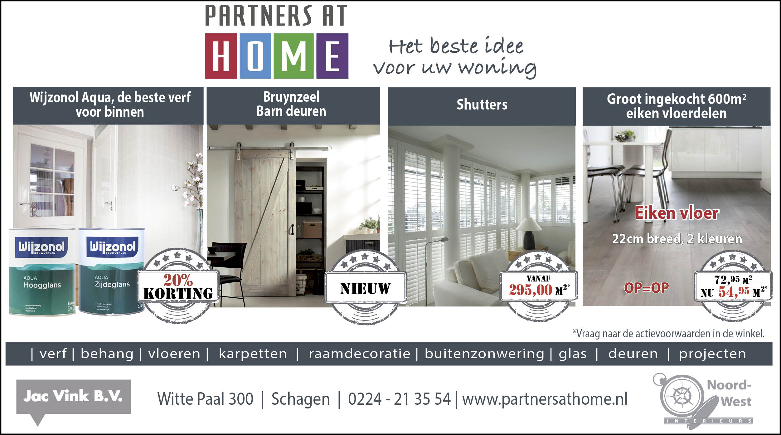 Diverse aanbiedingen bij Partners at Home