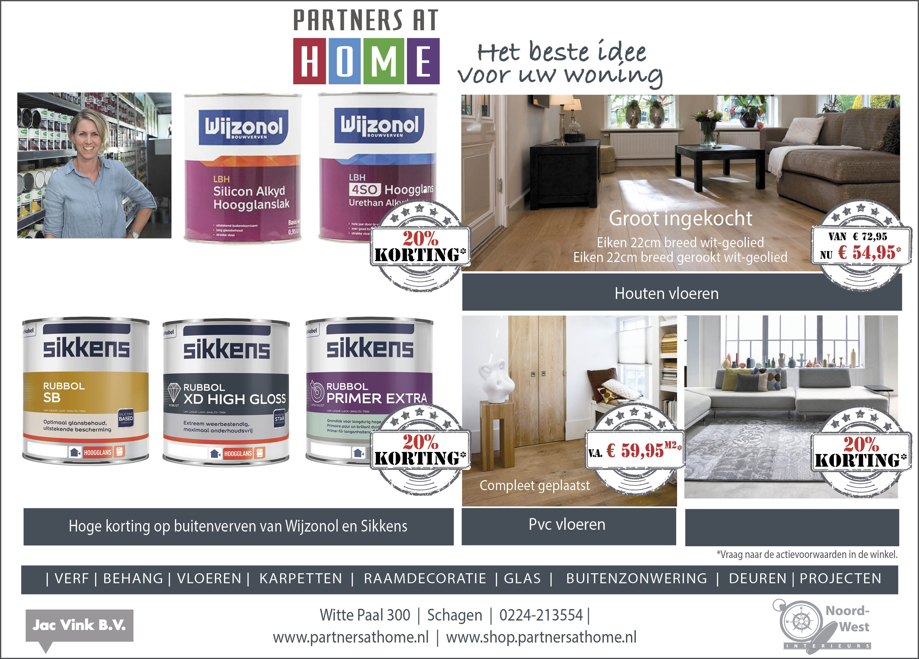 Vakantie kortingen Partners at Home