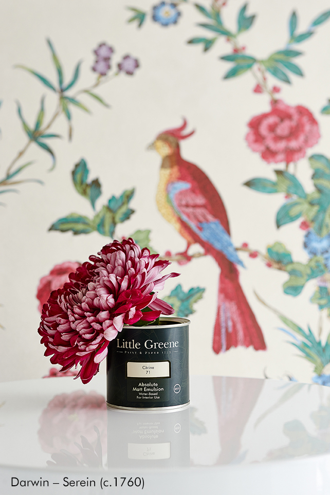 Darwin in de behangcollectie van Little Greene