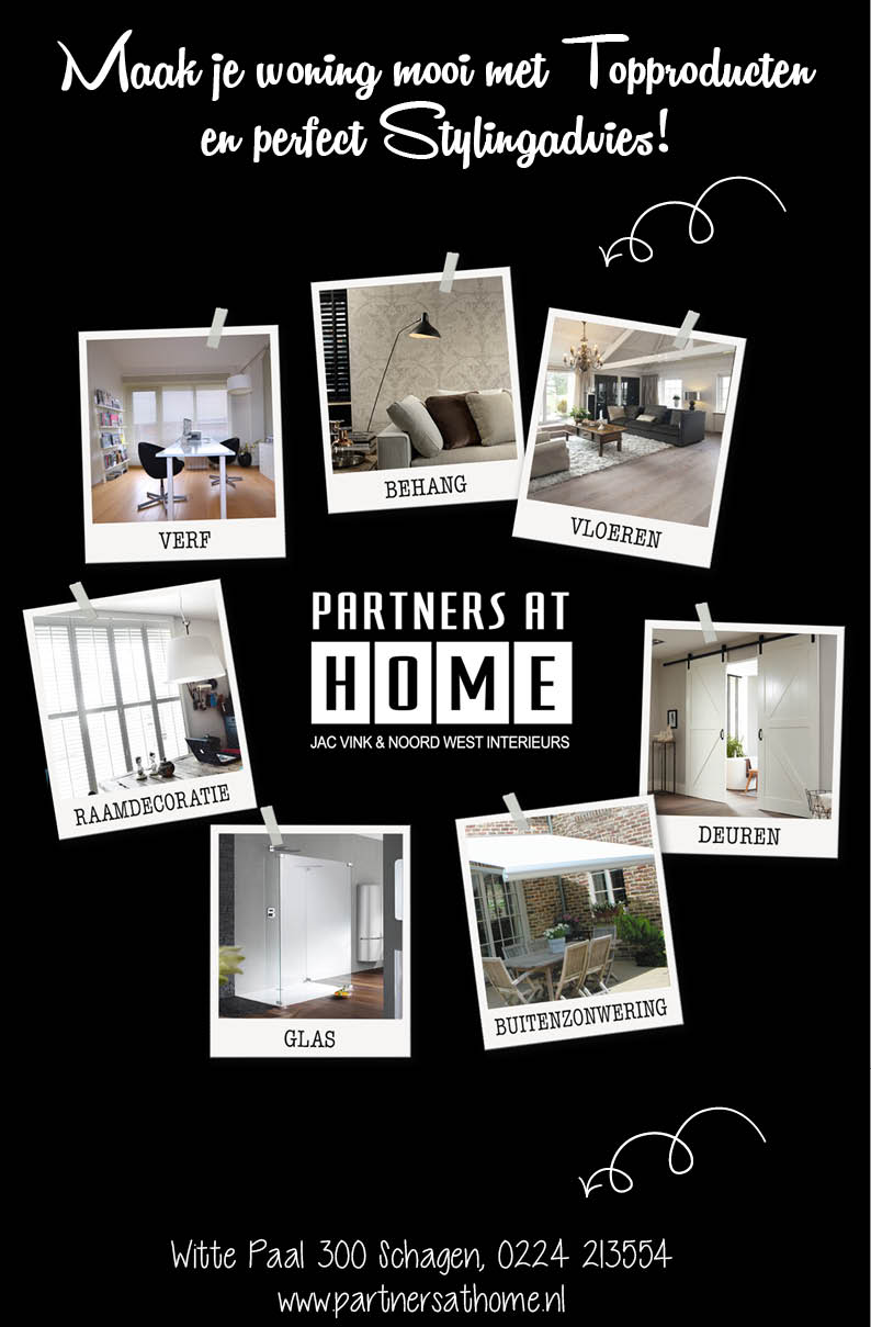 Maak je woning mooi met Topproducten en perfect Stylingadvies van Partners at Home! 