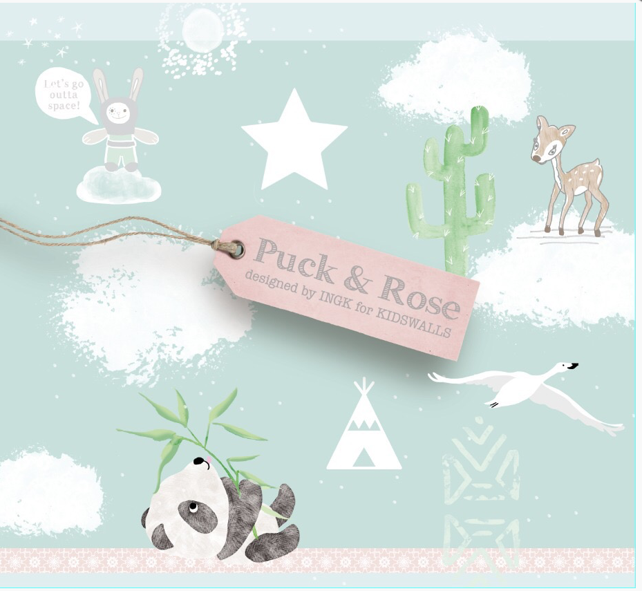 Kidswalls Puck & Rose