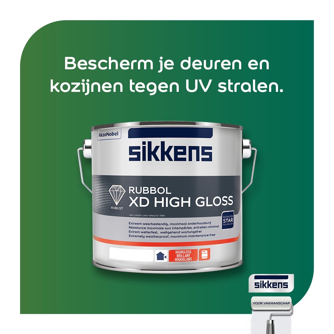 Sikkens Rubbol XD High Gloss -Extreem weerbestendig en super duurzaam.