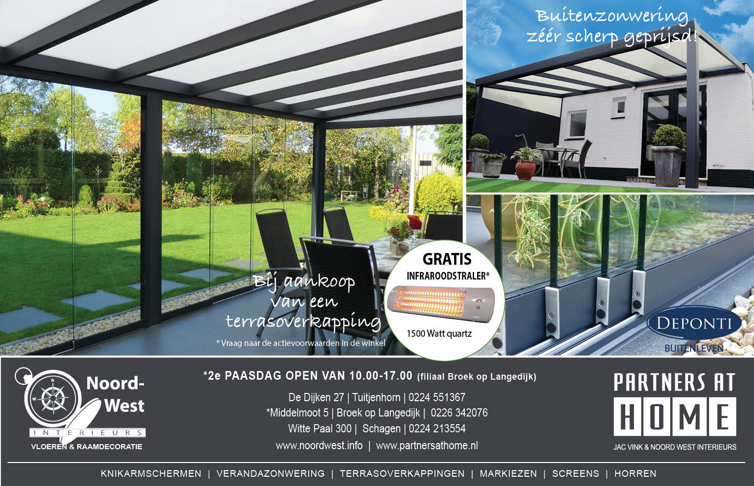 Buitenzonwering zéér scherp geprijsd!