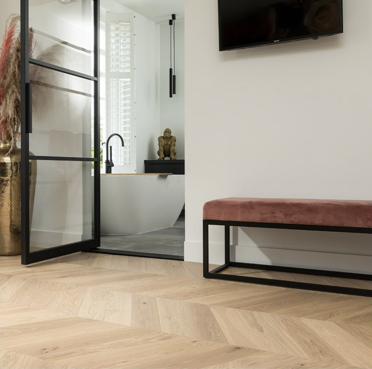 Hongaarse punt-eiken vloer