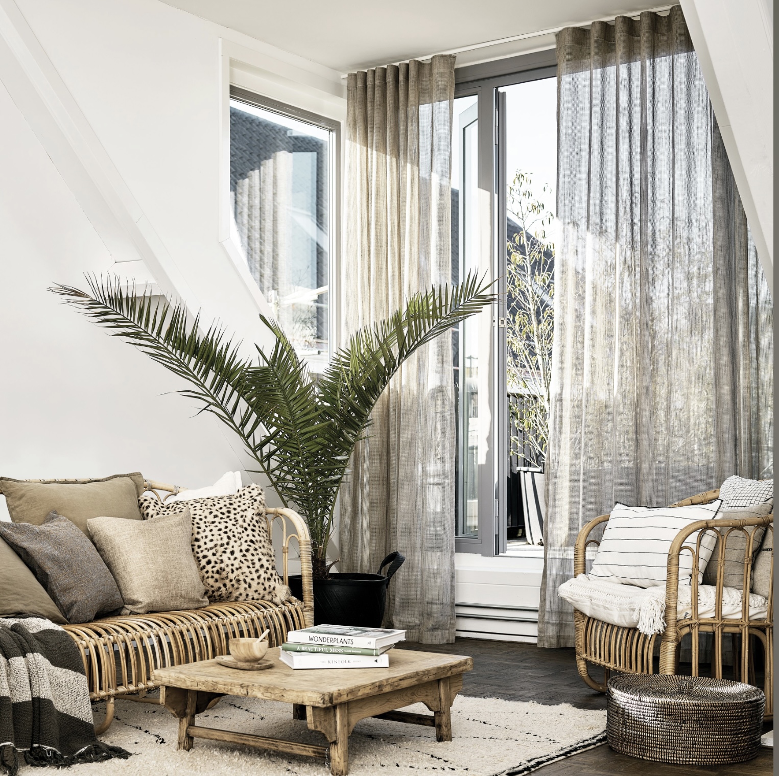 Gordijnen die je moet voelen.