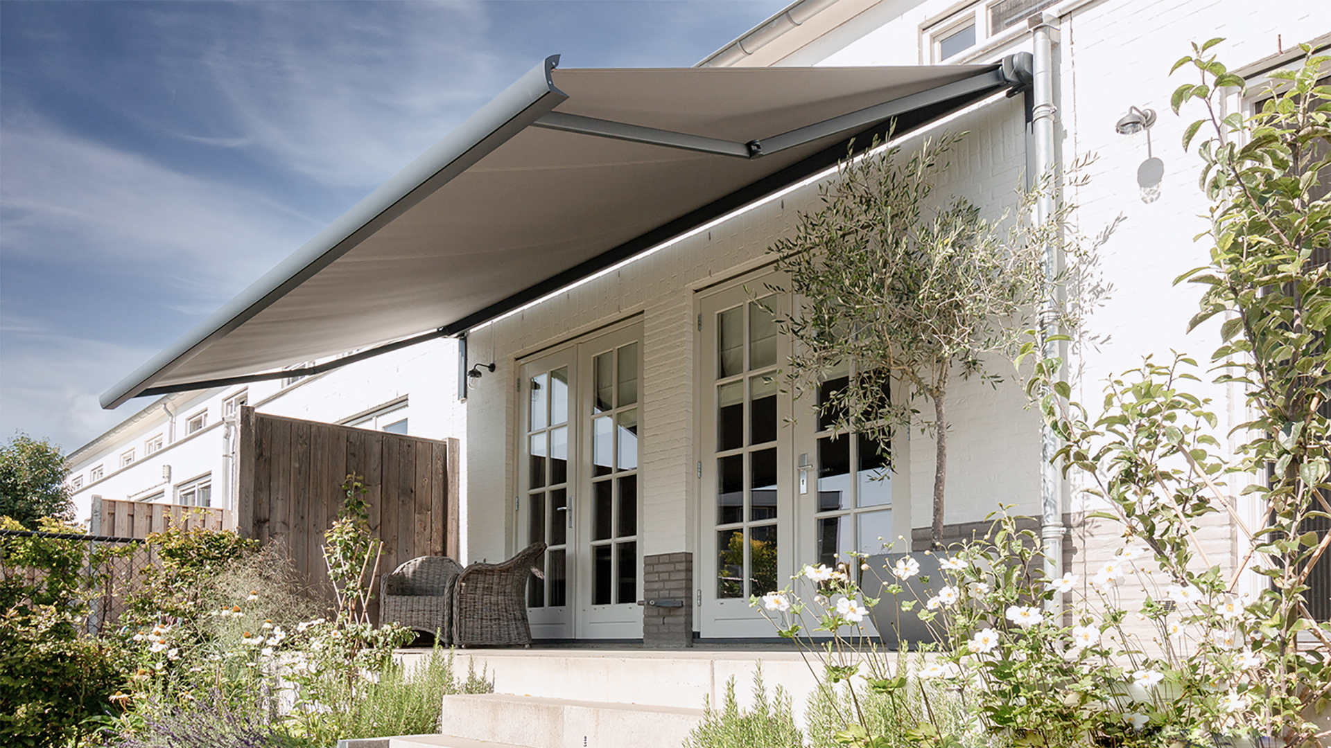 Knikarmscherm Ipanema V280 -GRATIS MOTOR T.W.V. €287,-*