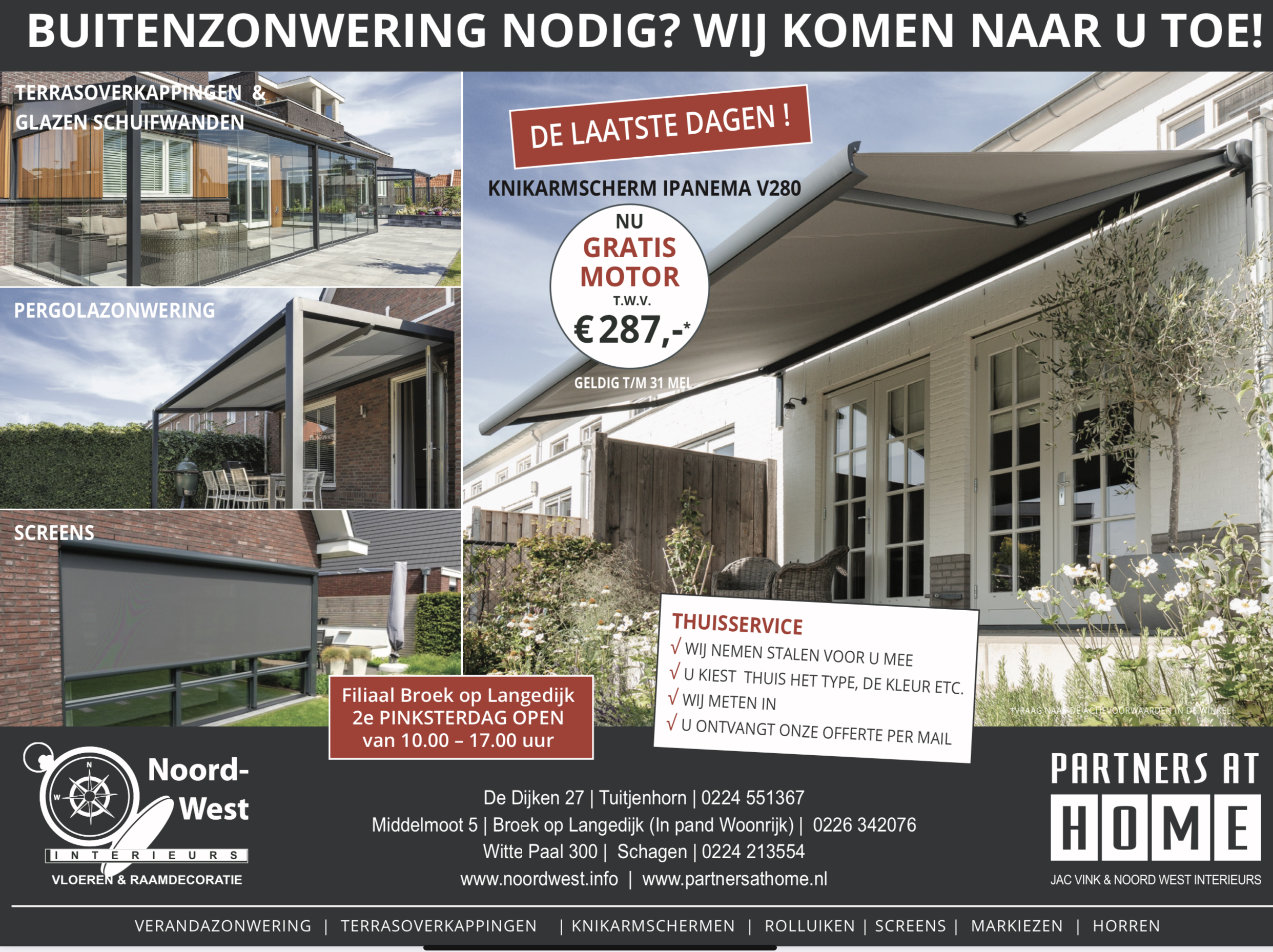 De laatste dagen! Actie geldig t/m 31 mei